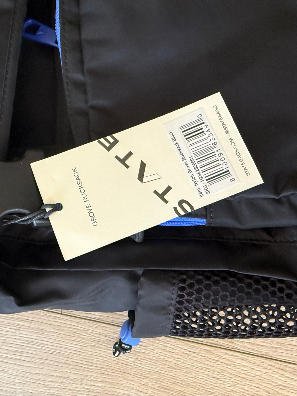 STATE Nylon Grove Rucksack Black Backpack- NWT - Picture 3 of 7